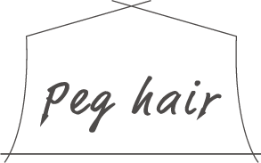 町田にある毎月通える低価格の美容室・美容院「Peg .hair 町田駅前店（ペグ ヘア）」のロゴ