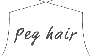  町田にある毎月通える低価格の美容室・美容院「Peg .hair 町田駅前店（ペグ ヘア）」のロゴ